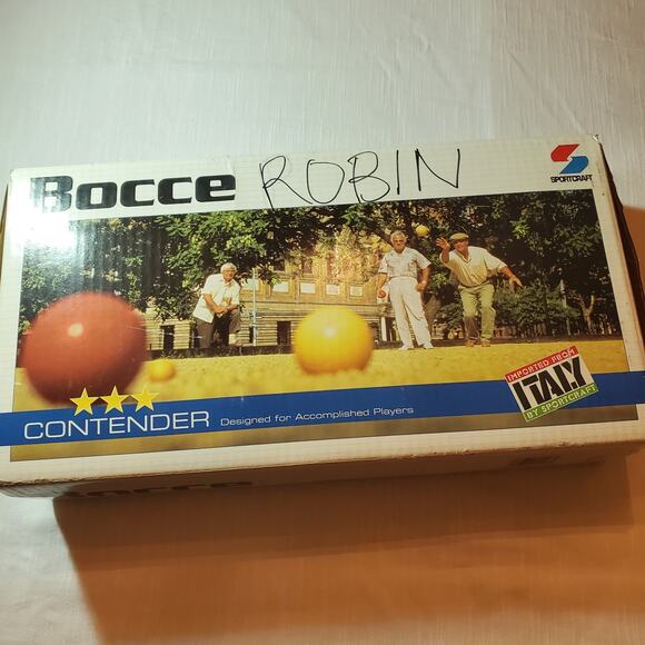 Sportcraft Bocce Ball Complete Set Contender Series Made In Italy - Picture 1 of 7